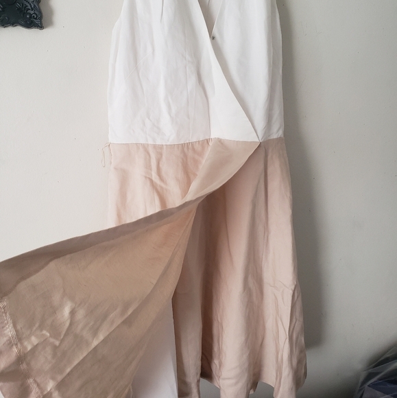 Ann Taylor Linen Blend Wrap Dress - Picture 2 of 14